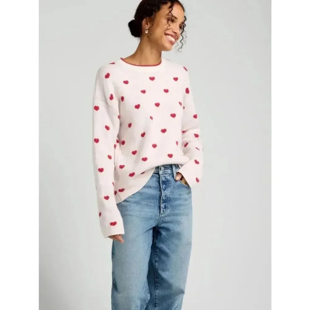 Splendid Lolly Heart Sweater Women’s XS